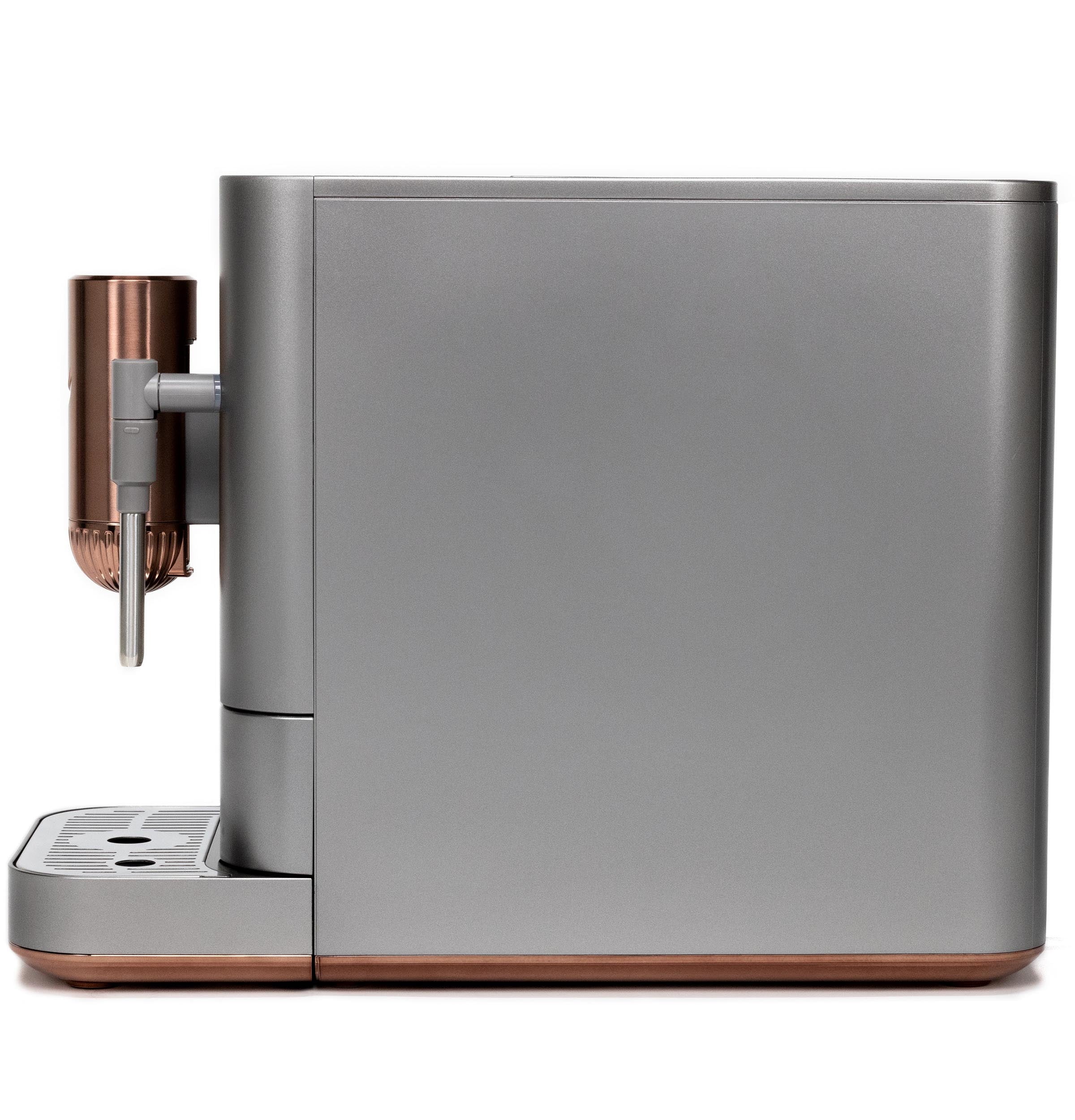 Café Affetto Automatic Espresso Machine + Milk Frother | Built-In & Adjustable Espresso Bean Grinder | One-Touch Brew in 90 Seconds | Matte Black, 1.2 Liter, (C7CEBBS3RD3)