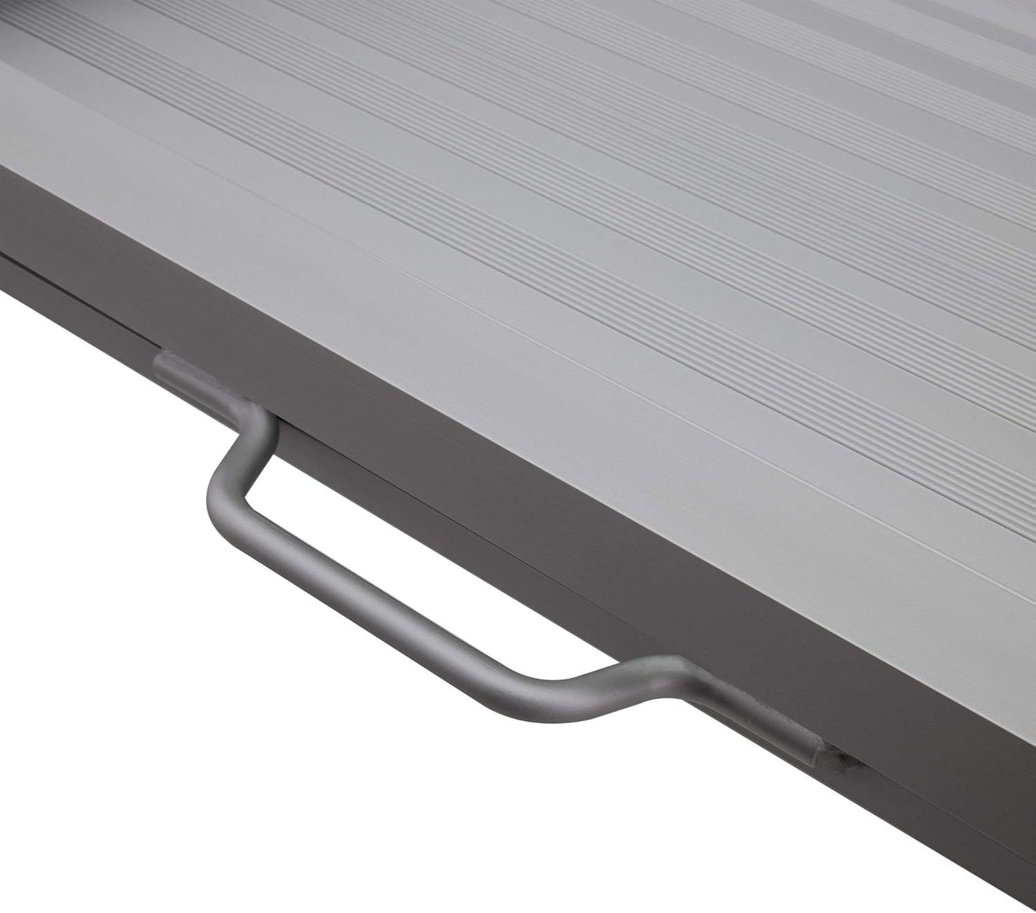 RecPro Pontoon Boat Aluminum Loading Ramp for Shore and Dock Boarding | 600lb Capacity | Non-Slip Surface