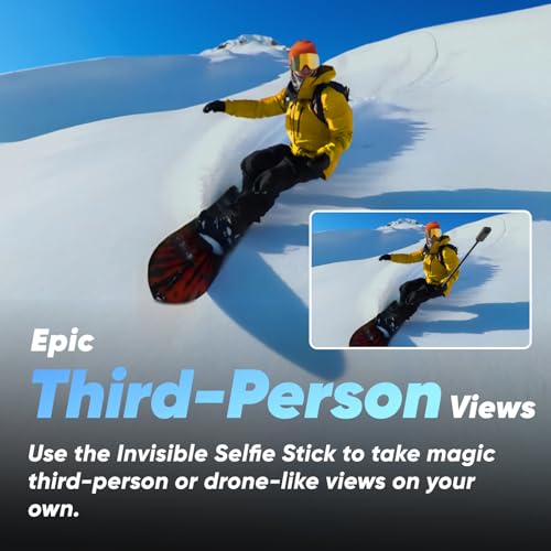 Insta360 X3 Motorcycle Kit (New Version) - Waterproof 360 Action Camera with 1/2" 48MP Sensors, 5.7K 360 Active HDR Video, 72MP 360 Photo, 4K Single-Lens, 60fps Me Mode, Stabilization