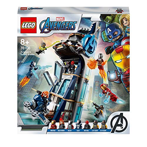 Lego 76166 Marvel Avengers Tower Battle Set with Iron Man, Black Widow & Red Skull