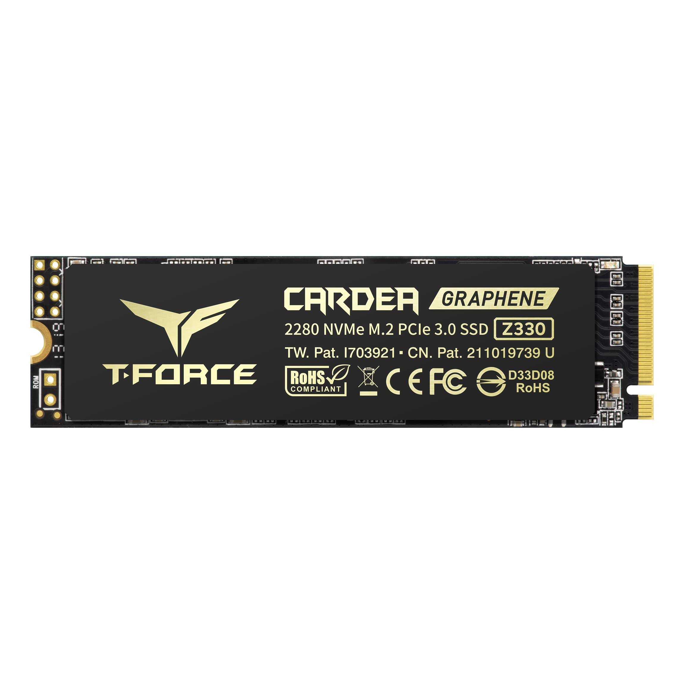 Team Group T-Force Cardea Zero Z330 M.2 2280 512gb PCIe Gen3 X4 with NVMe 1.3 Internal Solid State Drive (SSD) TM8FP8512G0C311
