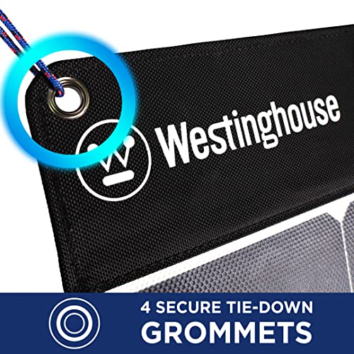Westinghouse Portable 100W Solar Panel for Portable Power Stations, iPhone, iPad, Tablets, Laptop, with QC 3.0 USB and USB-C ports, DC Output, for Outdoors, Camping, RVs, and Travel