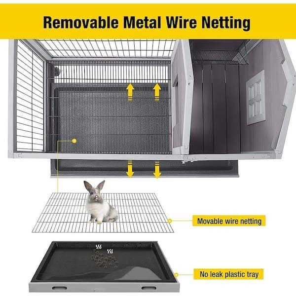 Aivituvin Rabbit Hutch Bunny Cage AIR24 - Pet Supplies online store