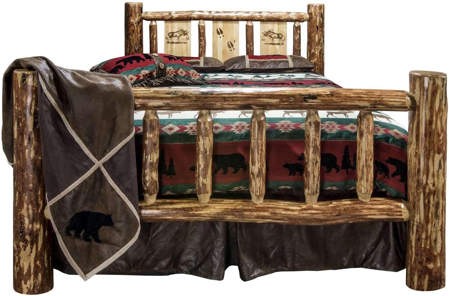 Montana Woodworks Glacier Country Collection Twin Bed, Brown