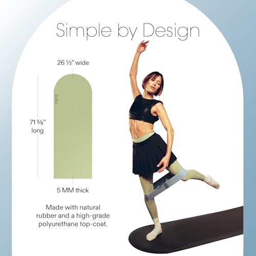 Bala Yoga Mat for Home Gym - Non Slip Exercise Mat for Home Workout, Stretching, Pilates, Aerobics & Floor & Fitness Work Out - Indoor Exercising Mat