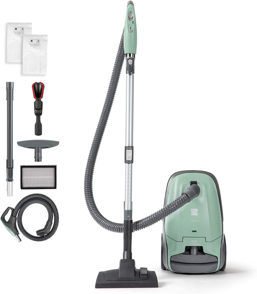 Kenmore BC3005 Pet Friendly Lightweight Bagged Canister Vacuum Cleaner with Extended Telescoping Wand, HEPA, 2 Motors, Retractable Cord, and 4 Cleaning Tools