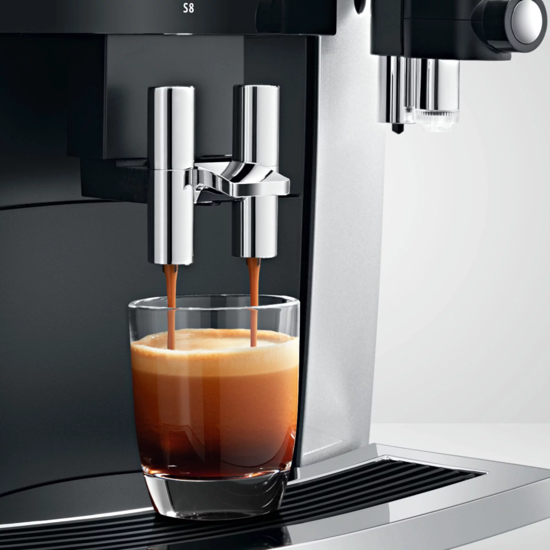 Jura S8 Automatic Coffee & Espresso Machine | Moonlight Silver