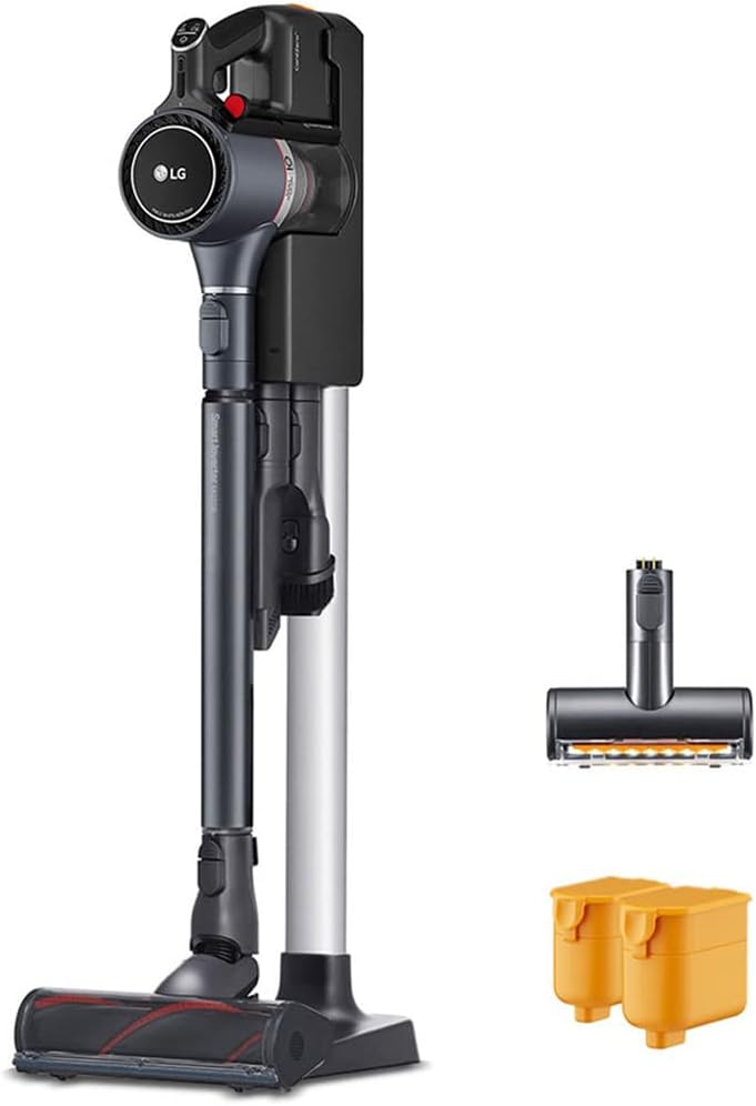 LG A927KGMS CordZero A9 Kompressor Stick Vacuum, Iron Grey Bundle with LG V-Totalcare Vacuum Cleaning Tools and Attachments