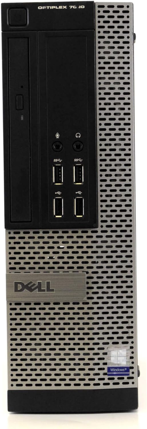 Dell Optiplex 4th Generation Desktop Computer | Quad Core Intel i5 (3.2) | 16GB DDR3 RAM | 500GB SSD Solid State | Windows 10 Professional | Home or Office PC (Renewed)