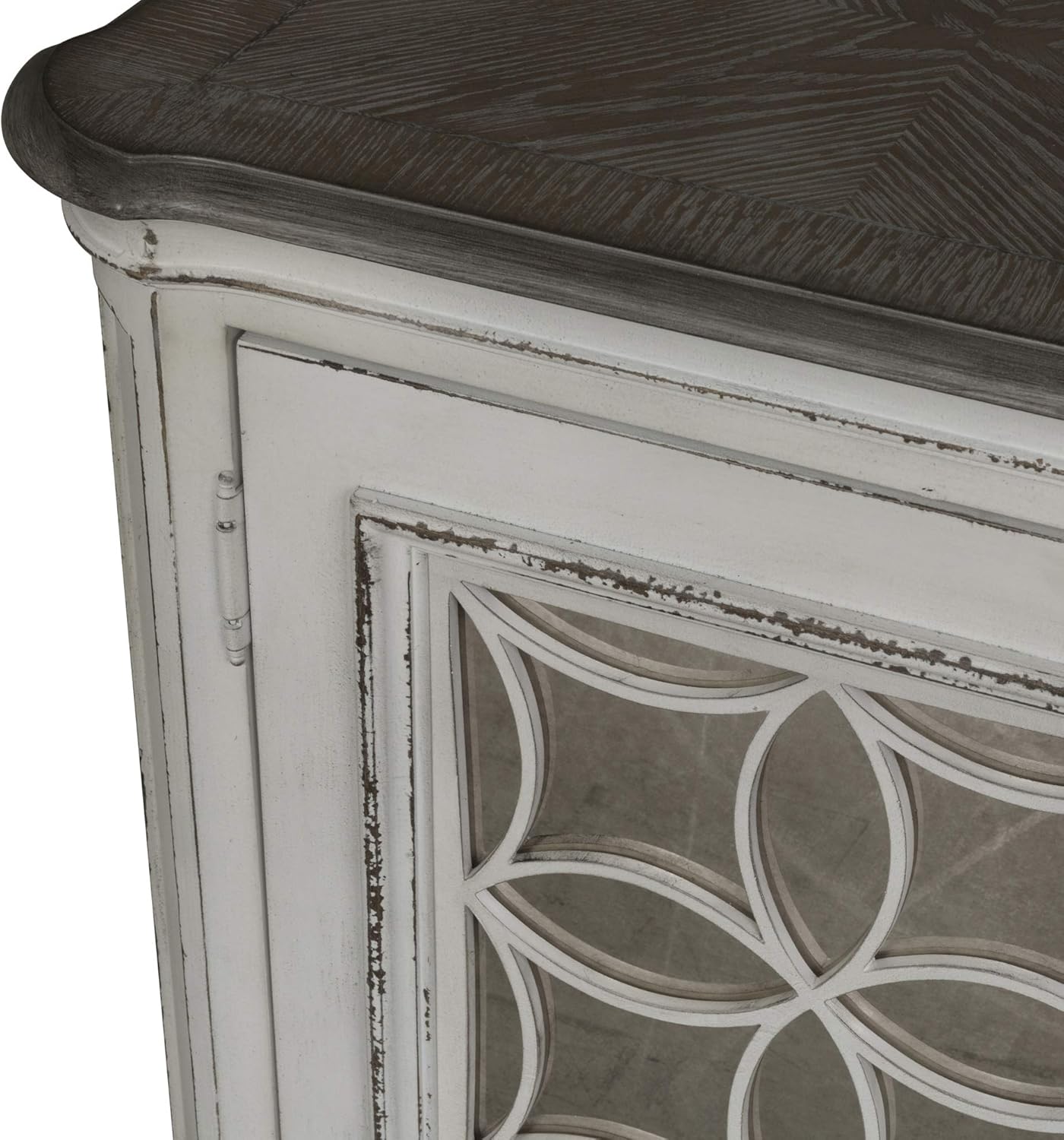 Liberty Furniture INDUSTRIES Magnolia Manor, 84" TV Console, Antique White