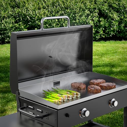 Hinged Lid for Blackstone 36" Griddle Cover, Outdoor Griddle Lid Replacement for Blackstone 1554 1863 Griddle Cooking Station Accessories, Blackstone Griddle Cover 36 Inch Accessories