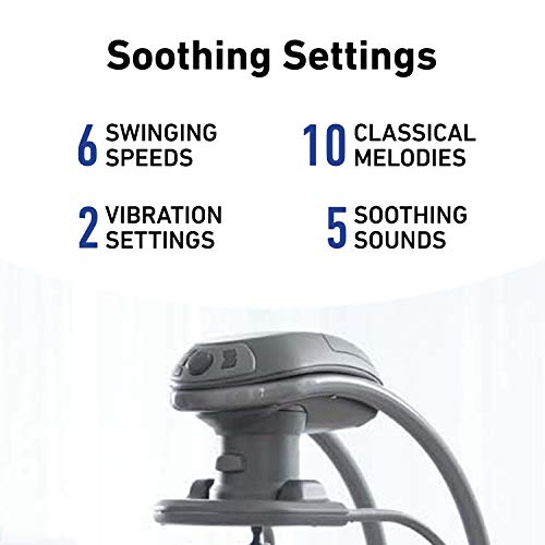 Graco DuetSoothe Swing and Rocker with Removable Swing Seat and 6 Swinging Speeds for Toddler Swing Seat and Swing Chair
