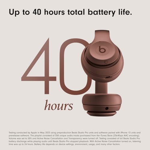 Beats Studio Pro - Wireless Bluetooth Noise Cancelling Headphones - Personalized Spatial Audio, USB-C Lossless Audio, Apple & Android Compatibility, Up to 40 Hours Battery Life - Sandstone