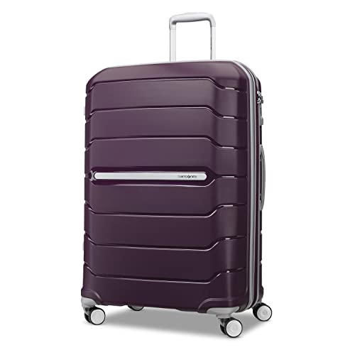 Samsonite Freeform 21-Inch Hardside Carry-On Luggage - Hardshell Carry-On Suitcase - TSA, Airline-Approved - Expandable Hard Shell, Smooth Rolling Spinner Wheels for Lightweight Travel - Navy