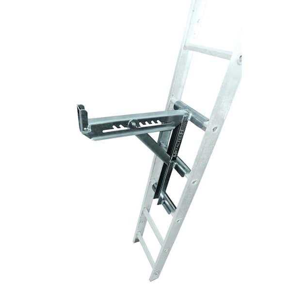 MetalTech 21.75 in. x 10 in. x 29 in. Aluminum Adjustable 3-Rung Ladder Jacks for Scaffold Extension Walk Boards, Ladder or Plank