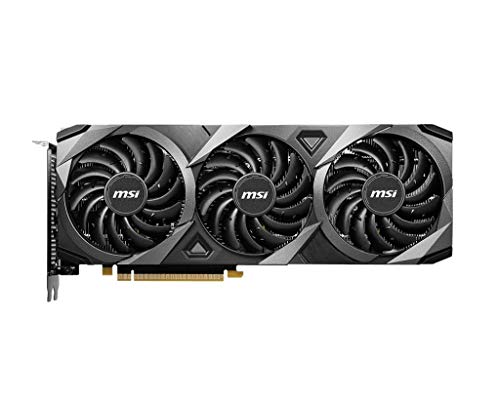 MSI Gaming GeForce RTX 3060 12GB 15 Gbps GDRR6 Boost Clock: 1807 MHz 192-Bit HDMI/DP PCIe 4 Torx Triple Fan Ampere OC Graphics Card (RTX 3060 Ventus 3X 12G OC)