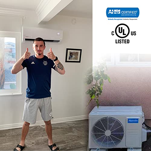 ApooDr 12000 BTU - 36000 BTU Mini Split Air Conditioner Ductless Inverter System with Heat Pump,with Installation Kit