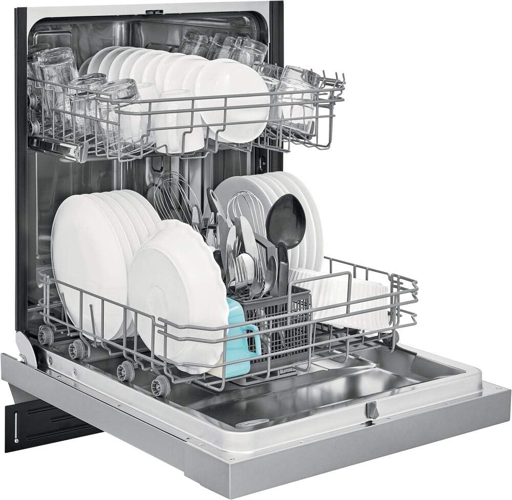Frigidaire FFBD2420US 24" Built-in Dishwasher with Stainless Steel Drum 14 Place Settings 4 Cycles in Stainless Steel