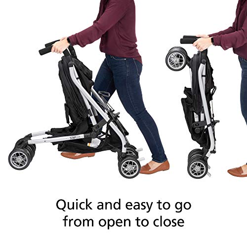 Safety 1st Step Lite Compact Stroller, Lightweight aluminum frame and a breeze to carry, at only 15 lbs, Greyhound