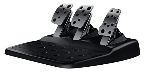 Logitech G29 Driving Force Racing Wheel and Floor Pedals, Real Force Feedback, Stainless Steel Paddle Shifters, Leather Steering Wheel Cover, Adjustable Floor Pedals, EU-Plug, PS4/PS3/PC/Mac, Black