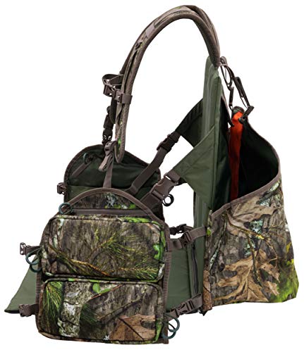 ALPS OutdoorZ Impact Camo Turkey Vest with Removable Flip Down Seat, Game Bag and Plenty of Pockets for Calls and Strikers