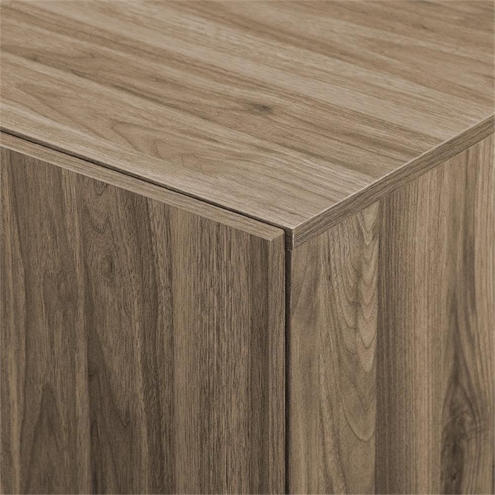 Pemberly Row 70" Modern 4-Door Wood Sideboard in Slate Gray Finish