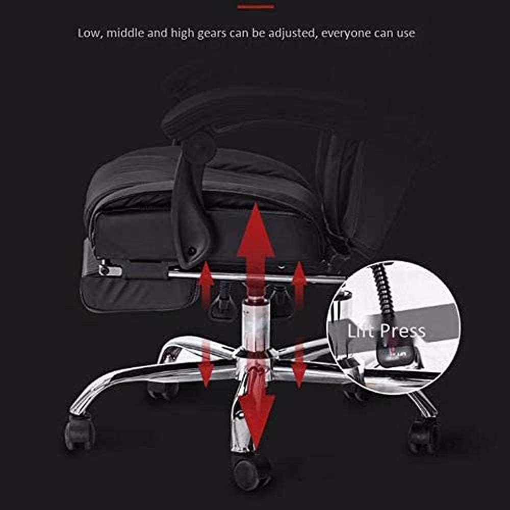Executive Office Massage Chair,Ergonomic Heated 6 Point Vibrating Swivel Computer Chair, for Office and Home-Black