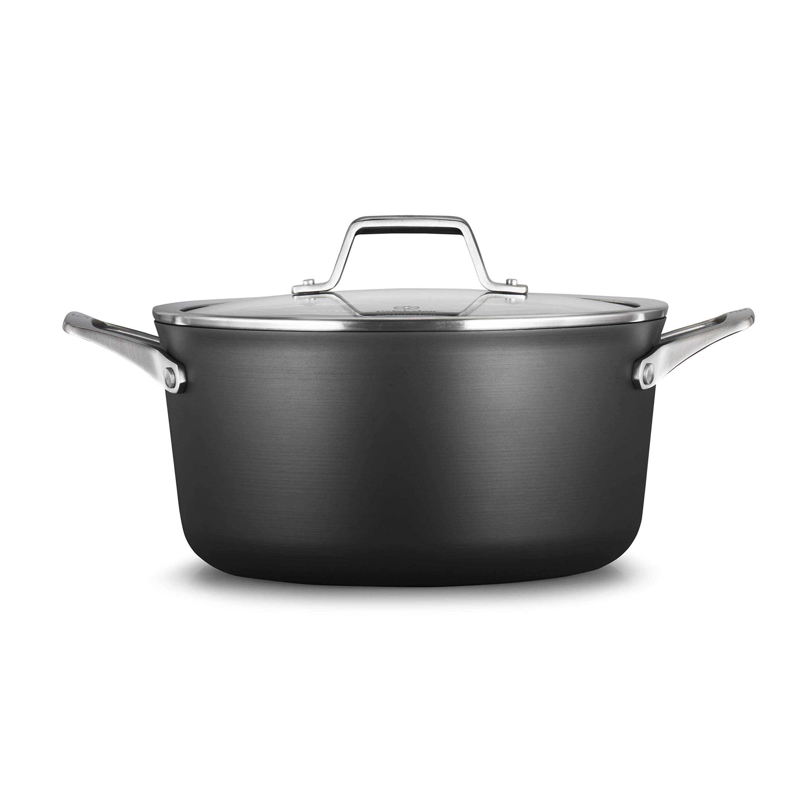 Calphalon Premier Hard-Anodized Nonstick 6-Quart Stock Pot with Cover