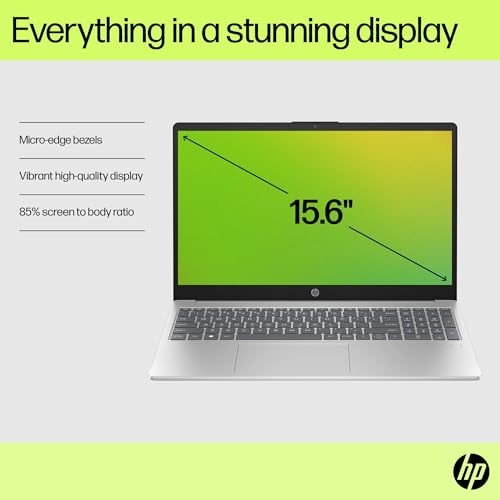 HP Flagship 15.6 HD Laptop, Intel Quad-Core Pentium N200 (Beat i5-8250U) with 500GB External SSD, WiFi, Fast Charge, HDMI, 1 Year Microsoft Office 365, Win 11