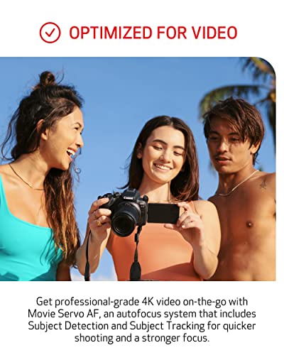 Canon EOS R10 Mirrorless Camera RF-S18-45mm F4.5-6.3 is STM Lens Kit, Hybrid Camera, 24.2 Megapixel CMOS (APS-C) Sensor, 4K Video, Vlogging Camera for Content Creators, Black