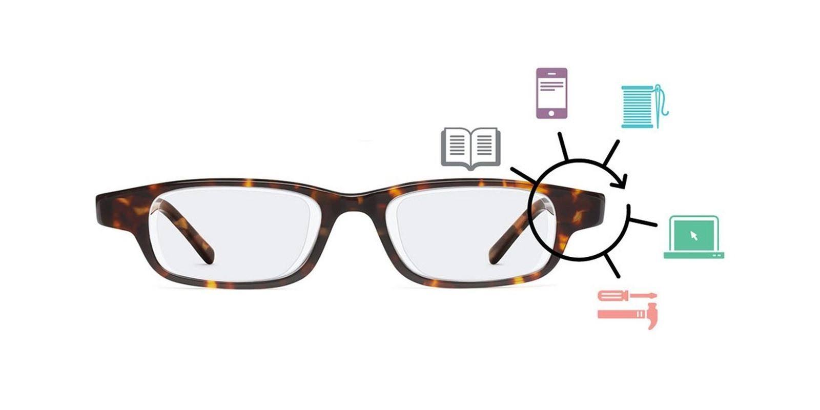 Eyejusters Self-Adjustable Glasses Stainless Steel Gunmetal