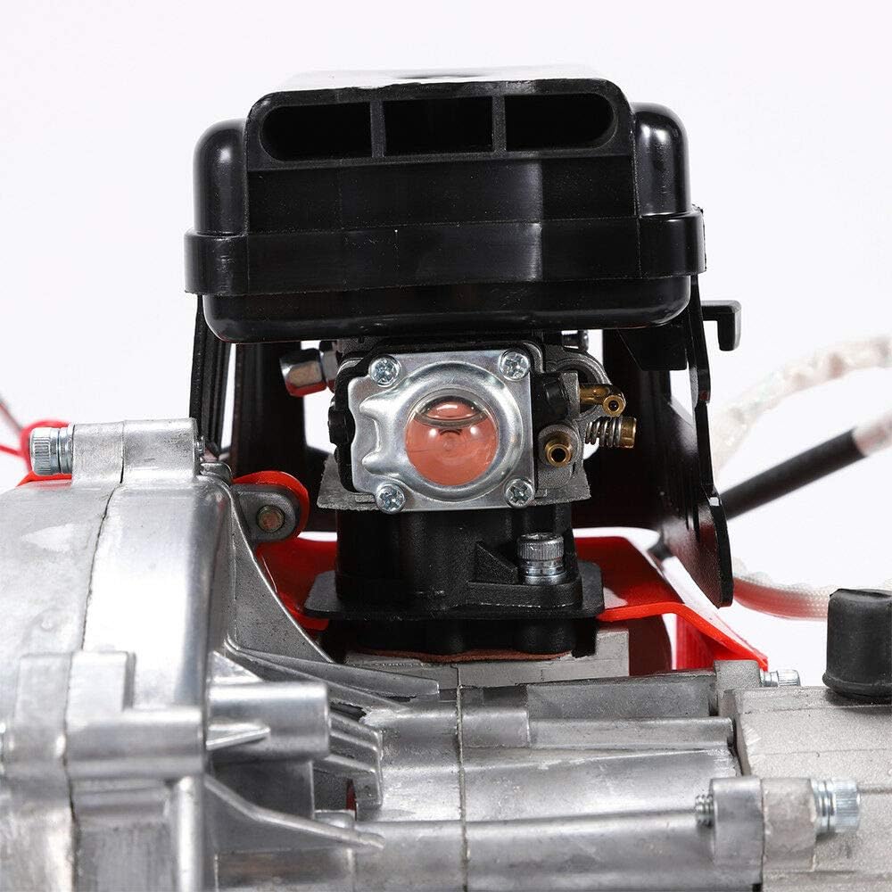 TFCFL 49CC 2-Stroke Engine Motor Single Cylinder Gas Engine Motor with Air-Cooled System Pocket Bike Replacement Engine