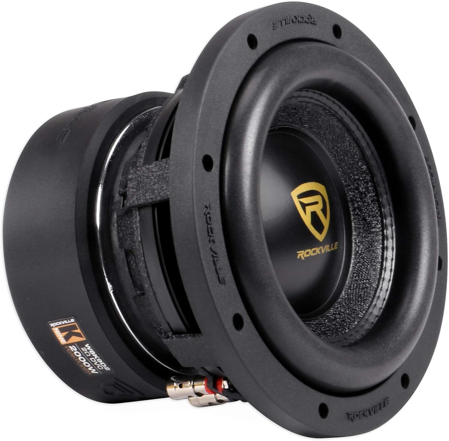 Rockville (2) W8K9D2 8" 2000 Watt Car Stereo Subwoofers Dual 2-Ohm CEA Subs