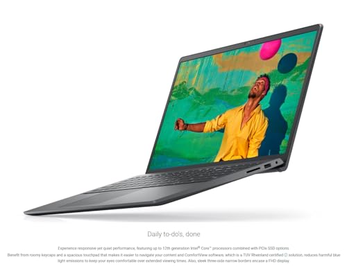 DELL 2024 Inspiron 15 3520 Slim Laptop, 15.6" FHD LED Display, with Microsoft Office 365, Intel Core i3-1115G4 up to 4.1GHz, 8GB RAM, 256GB SSD, Windows 11 Home, HDMI, Webcam, Black (Latest Model)