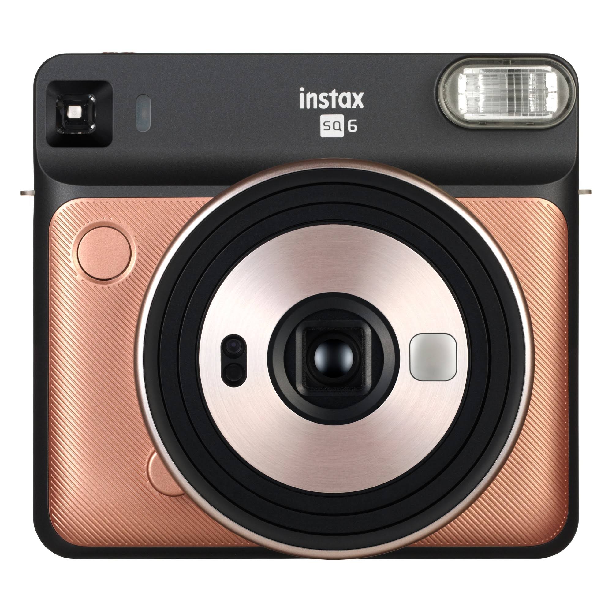 Fujifilm Instax Square SQ6 Instant Film Camera, Blush Gold