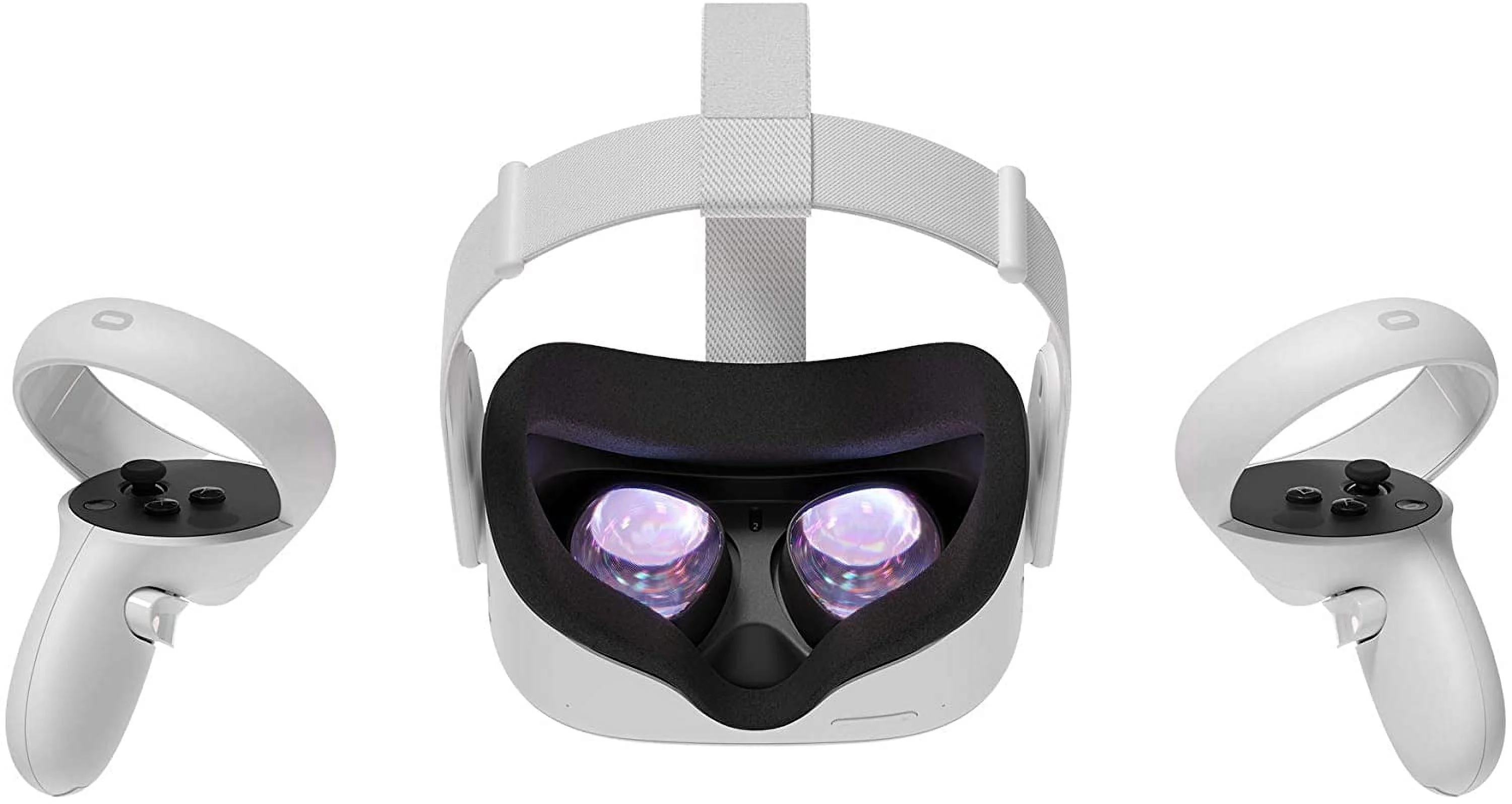 Oculus Quest 2 All-in-One Virtual Reality 256GB Gaming Headset, Touch Controllers, Bundle with 4 AA Batteries Accessories & Hand Strap Accessories