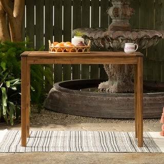 Acacia Wood Counter Height Table by Havenside Home (Dark Brown)