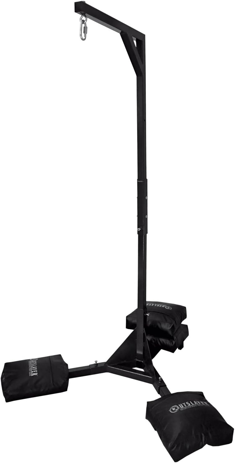 Heavy Duty Punching Bag Stand - 7.8ft / 6.8ft Heavy Bags up to 350lbs - Made in USA - Filled or Unfilled Sandbags - Easy Assembly