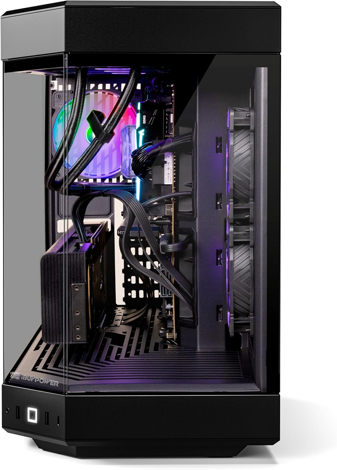 iBUYPOWER Y60 Black Gaming PC Computer Desktop Y60BI9N4703 (Intel Core i9 13900KF, NVIDIA GeForce RTX 4070 12GB, 32GB DDR5 RGB 5200MHz (16x2), 1TB NVMe, WiFi Ready, Windows 11 Home Advanced)