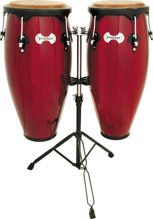 Toca Synergy Conga Set with Stand, Red