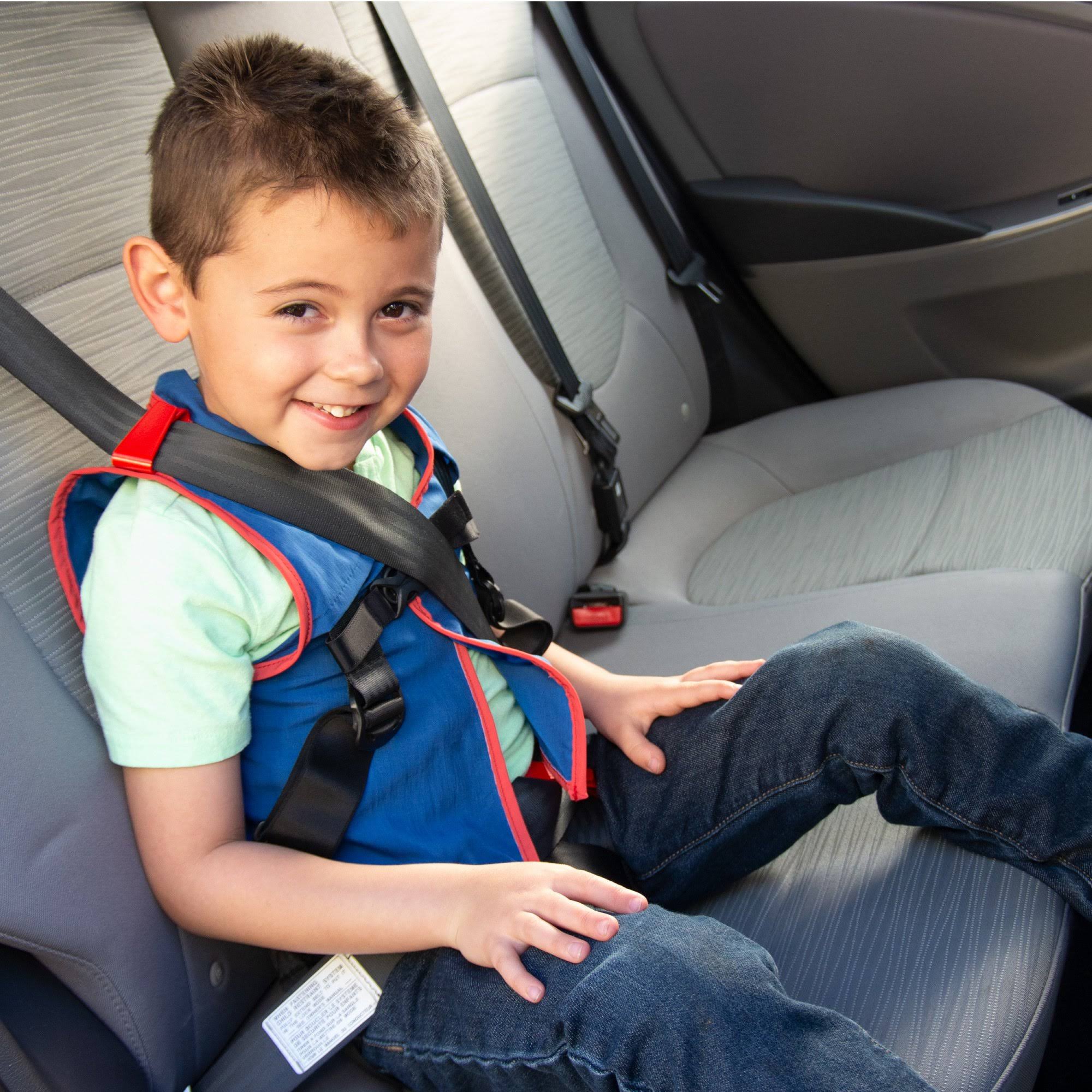 Whizrider Small Portable Car Seat in Blue/Red