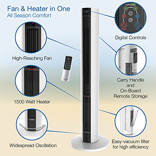 Lasko Fan & Heater Combo Tower