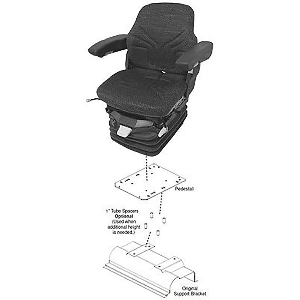 7922 Suspension Seat & Rollers Fits Case IH Tractor 886 986 1086 1486 1586 3288 +