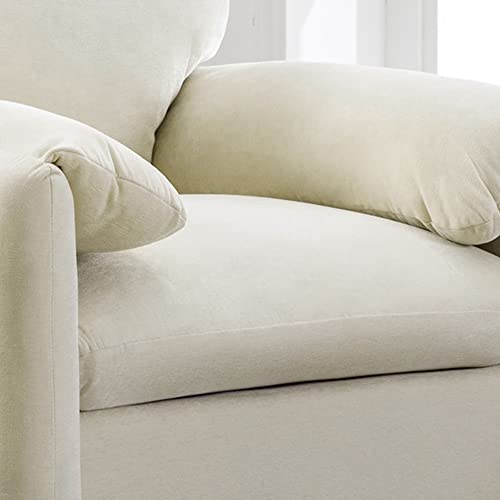 Chenille Oversized Armchair-Modern Accent Chair & Single Sofa Lounge, 38.6'' Wide, Comfortable Seating for Living Room & Bedroom, Grey