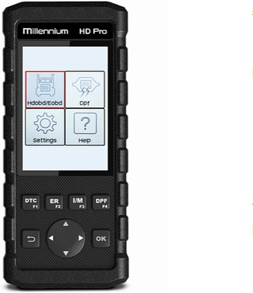 Launch Tech Millennium HD Pro Professional Code Scanner Tool with PDF for Automotive Engine Fault Code Reader, Diagnostic Scanner Tool
