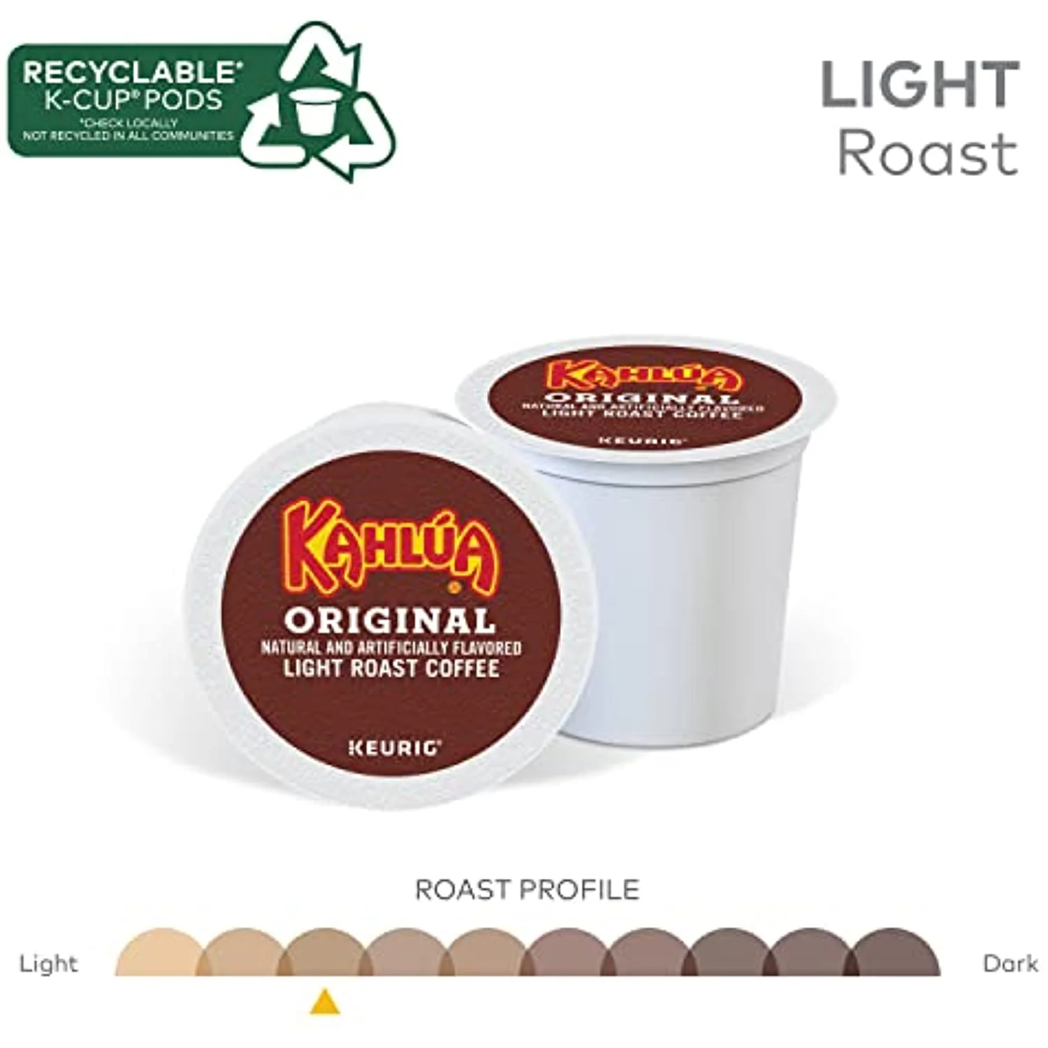 Kahlua Original, Single-Serve Keurig K-Cup Pod, Light Roast Coffee, 24 Count (Pack Of 4)