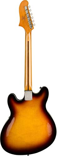 Squier Classic Vibe Starcaster Electric Guitar, with 2-Year Warranty, Natural, Maple Fingerboard