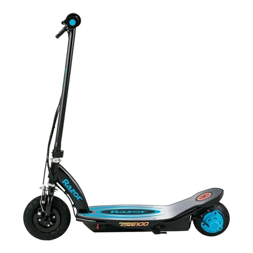 Razor Power Core E100 Electric Scooter - 100w Hub Motor, 8" Air-Filled Tire, Up to 11 mph and 60 min Ride Time, for Kids Ages 8 and Up