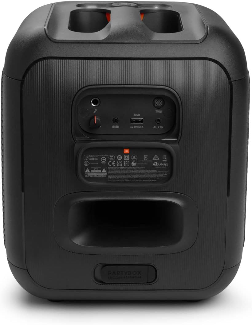 JBL PartyBox Encore Essential Bluetooth Karaoke Party Speaker with PBM100 Wired Mic Bundle