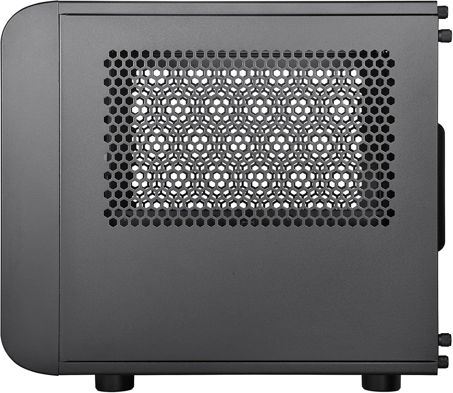 Thermaltake Core V1 SPCC Mini ITX Cube Gaming Computer Case Chassis, Interchangeable Side Panels, Black Edition, CA-1B8-00S1WN-00
